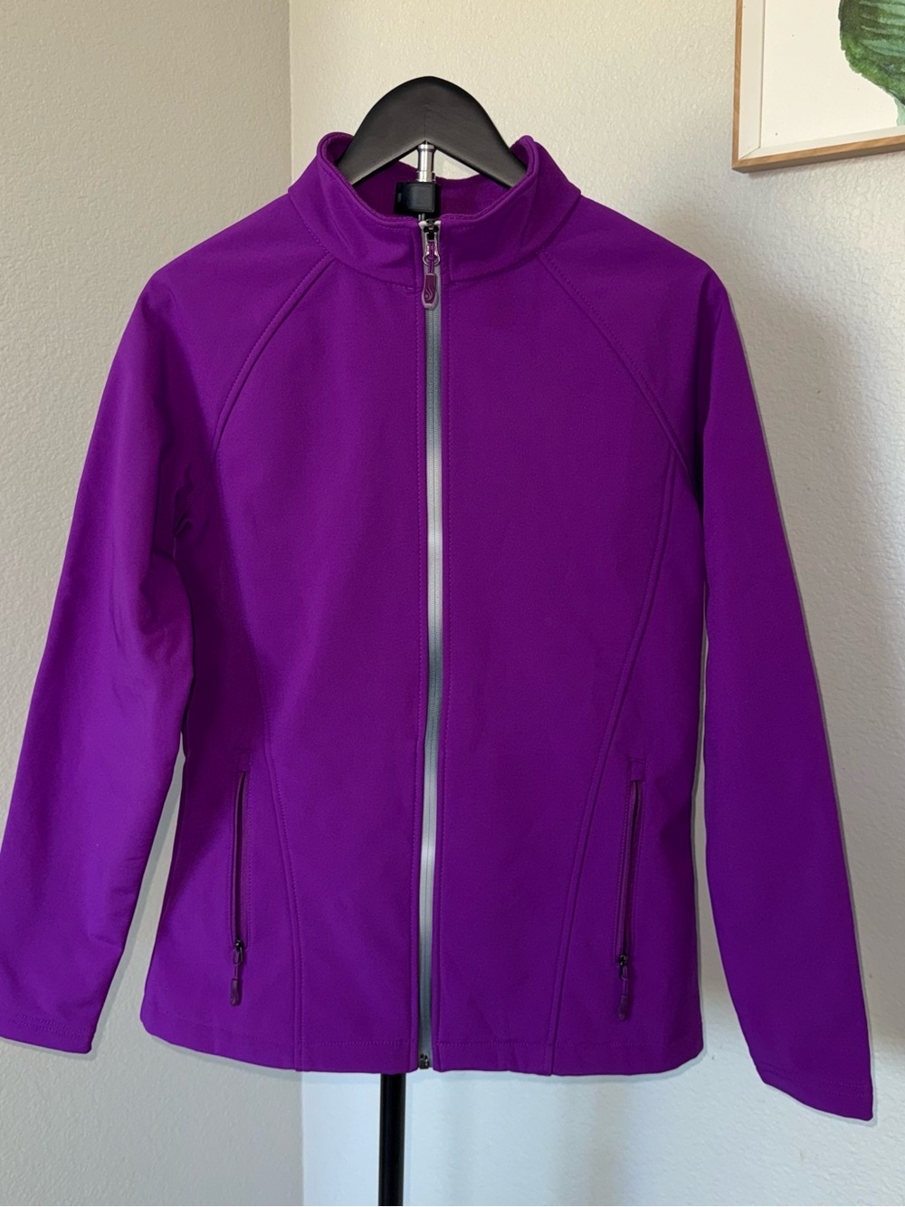 Ideology Purple Fleece-Lined Softshell Jacket S